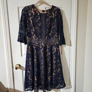 Missmay Blue Lace Formal Dress